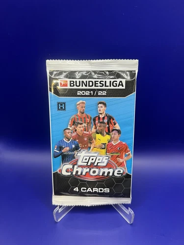 2021-22 Topps Chrome Bundesliga Soccer Factory Sealed Hobby Pack RC Auto ?