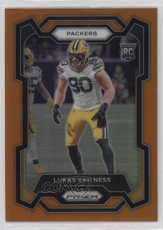 2023 Panini Prizm Rookies Orange Prizm 165/249 Lukas Van Ness #336 06l3
