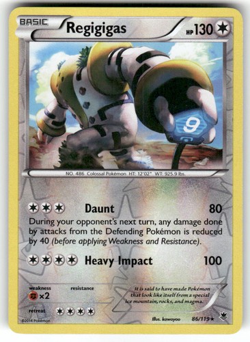 REGIGIGAS - 86/119 - MP - Phantom Forces - REVERSE HOLO Rare - Pokemon