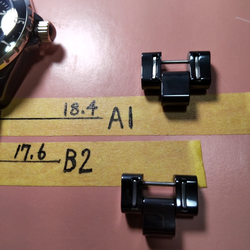 Chanel J12 H0685 Black Ceramic Bracelet Belt Discontinued Part Assembly A1 - Image 2 of 4