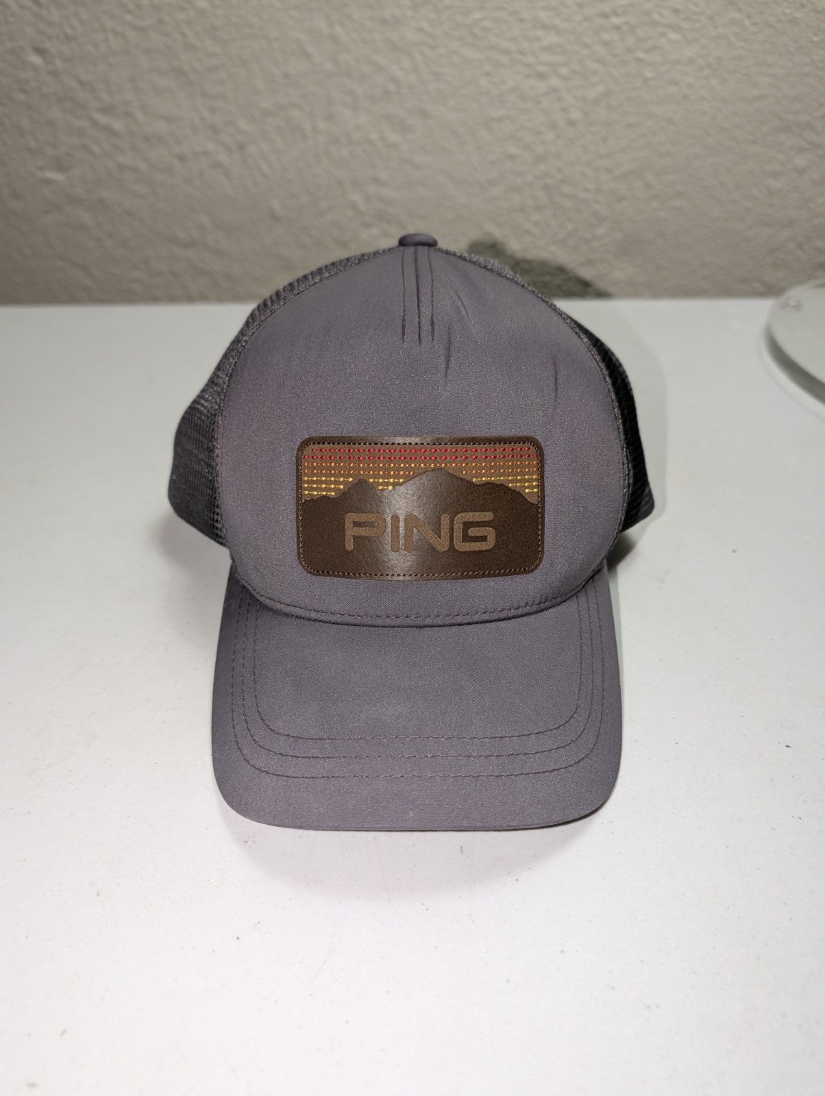 Ping Patch Snapback Mesh Back Trucker Hat One Siz… - image 1