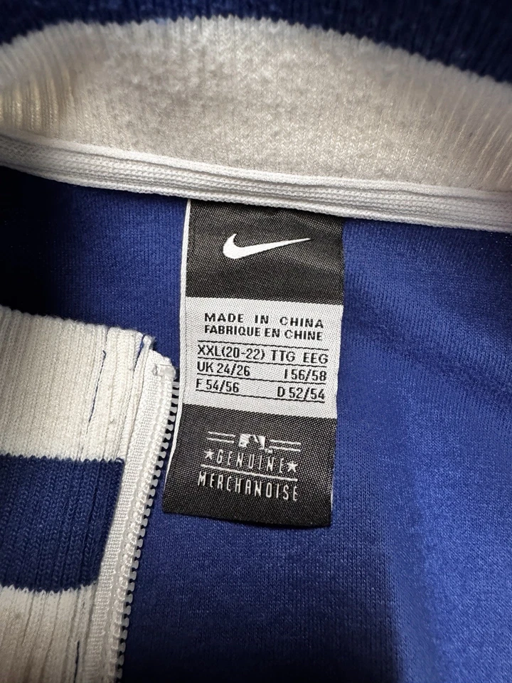 Nike MLB Kansas City Royals Full Zip Jacket - Blue & White - Image 4 of 4