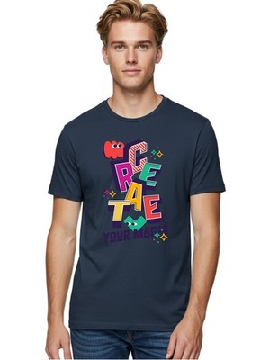 Create-Your-Magic Mens Graphic Tee,100% Cotton,Casual Summer Wear