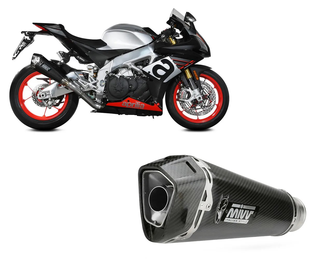 Exhaust terminal MIVV DELTA RACE Carbon for APRILIA RSV4 2017 > 2020