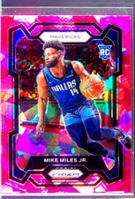 2023-24 Prizm Mike Miles Jr. Prizms Pink Ice RC #295 Mavericks
