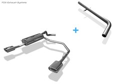  Duplex Racing-Komplettanlage ab Kat. VW Golf 4 Variant 135x80mm flachoval