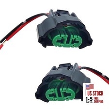 2 PCS H8 H11 880 881 Female Adapter Wire Connector, 2 Pin Female Adapters