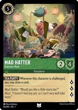 Mad Hatter - Gracious Host 86/204 The First Chapter Uncommon Near Mint Lorcana