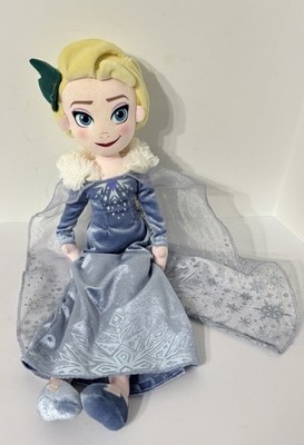 DISNEY STORE ELSA PLUSH DOLL TOY FROM OLAF'S FROZEN ADVENTURE 18'' TALL VGC