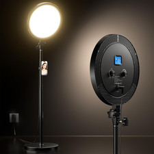 Professional Ring Light with Stand, Phone Holder Remote 6500K Full-Screen LE