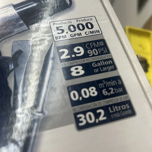 Campbell Hausfeld 1-5/8" Stroke Air Hammer 90 PSI, 5,000 BPM (TL0503) - New - Picture 9 of 11