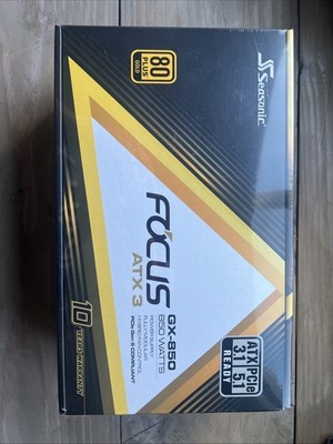 Seasonic Focus GX 850W White ATX 3.1 PCIe 5.1 Full-Modular Power Supply