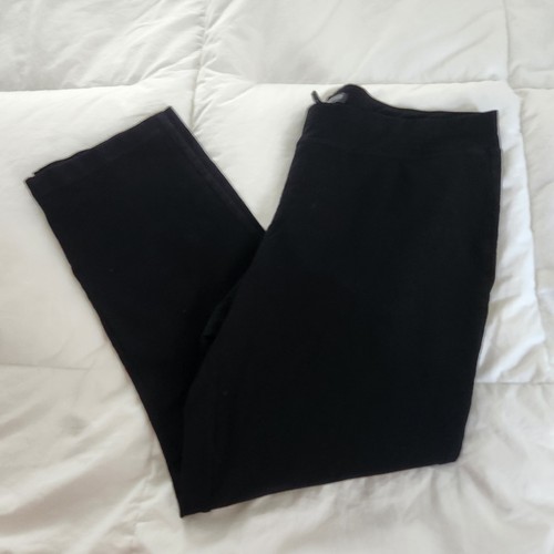 Eileen Fisher Black Pants Petite Large PL Washable Crepe Minimalist ...