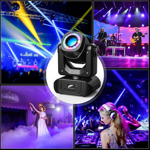 120W LED Beam Moving Head Light 8 Gobo RGBW DJ Disco Party Stage Spot Lighting - Picture 13 of 13