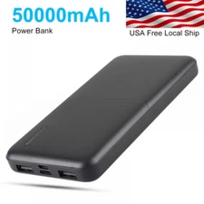 Large Capacity Portable Charger,50000Mah External Battery Power Bank,Dual Output