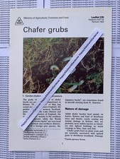 Chafer Grubs ADAS / MAFF Advisory Leaflet No. 235 1983