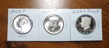 IN STOCK 2025 P D S Clad Proof Kennedy Half Dollar 3 Coin Set PDS IN STOCK