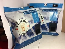 MENs SET of 2 NORTHERN Base Layer Size 2XL Top & Bottom Black Polar Heat NIP NEW