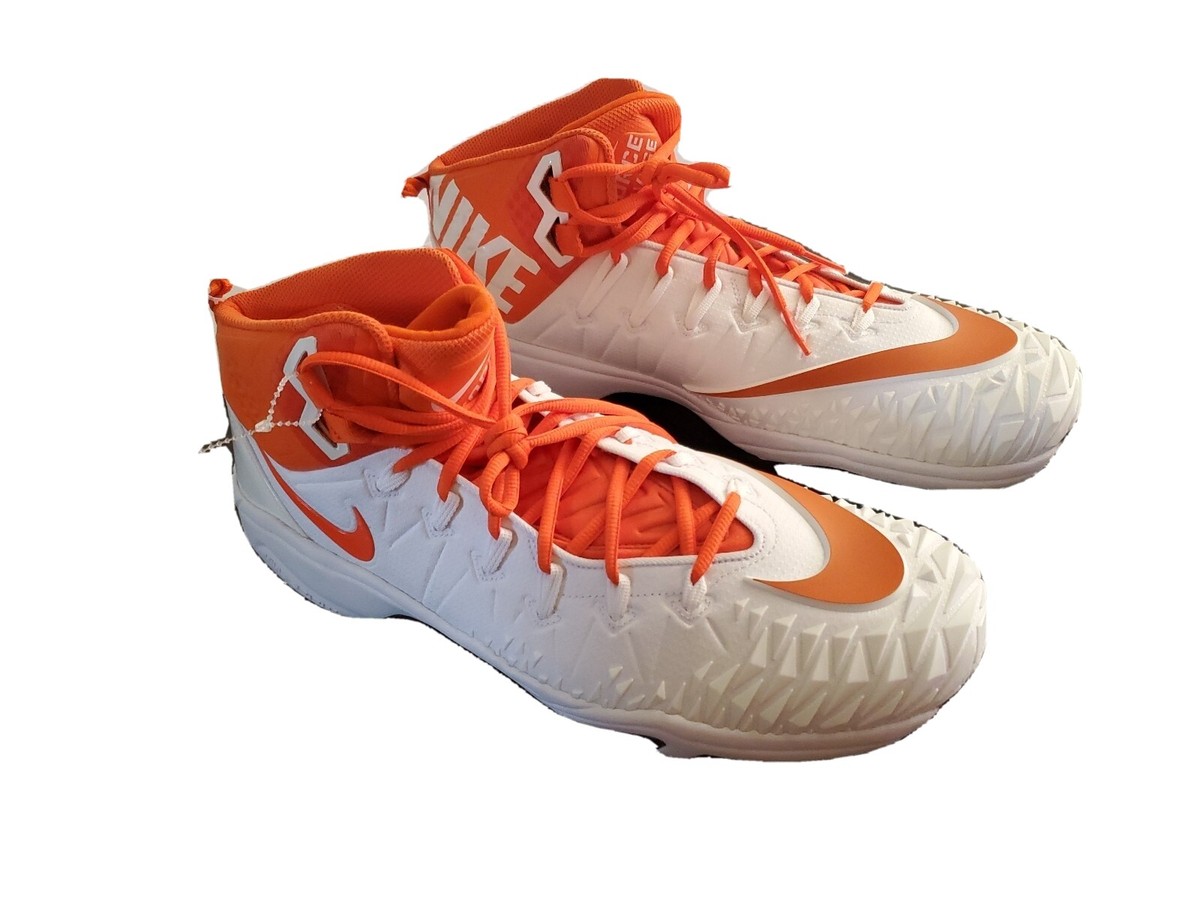 Nike Force Savage Pro White/Orange Football Cleats 923306-188 Men\'s Size 12 New Nike Force Savage Pro White/Orange Football | Mercari main image 2
