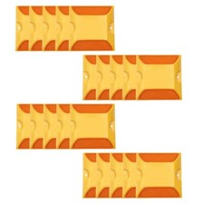 Road Reflectors Driveway Markers 20 Pack Driveway Reflector 4" by 4" Double S...