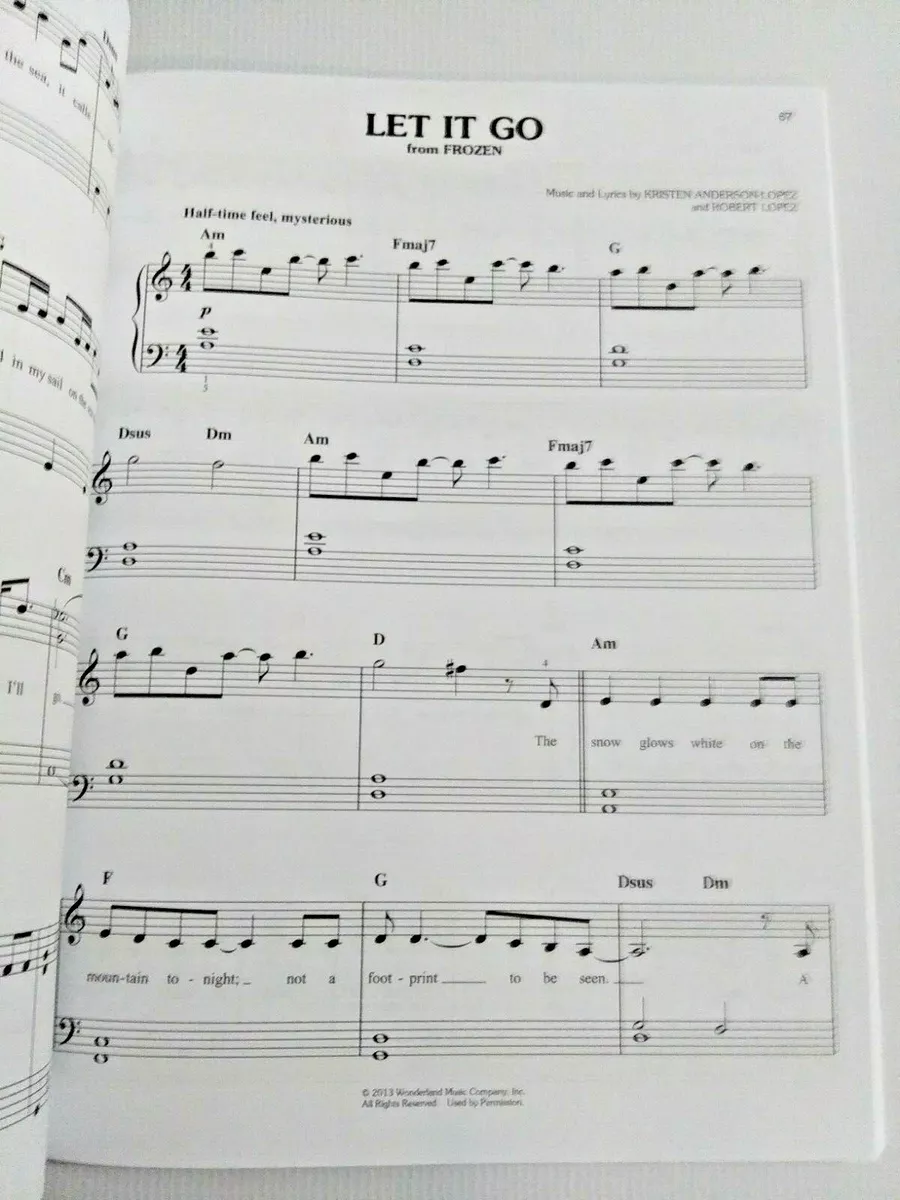 Easy Piano Sheet Music Popular Songs With Letters