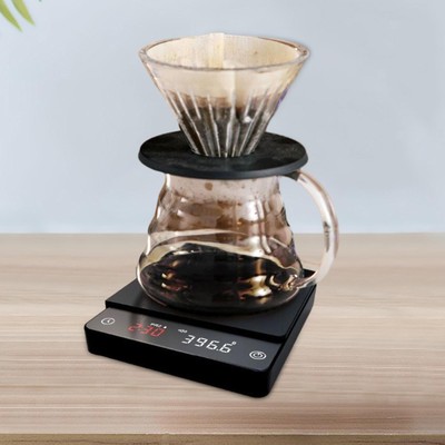 Kaffeewaage mit Timer 2kg/0,1G Smarte Küchenwaage für Barista Kaffee Zuhause