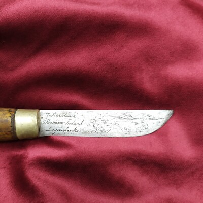 Antique Finnish puukko knife Original Marttiini Sami Lapland Leuku