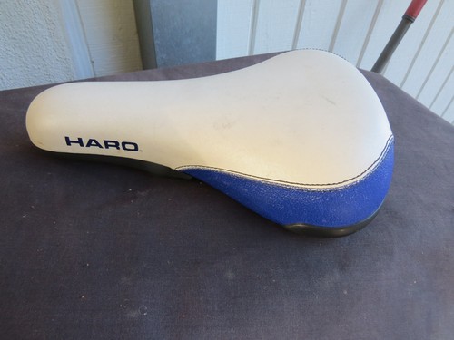 HARO SEAT PADDED EARLY- FREESTYLE BLUE OLD SCHOOL BMX MASTER SADDLE VINTAGE - Picture 10 of 10