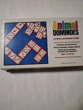Animal Dominoes A First Learning Game 28 Pieces-Pre-Owned