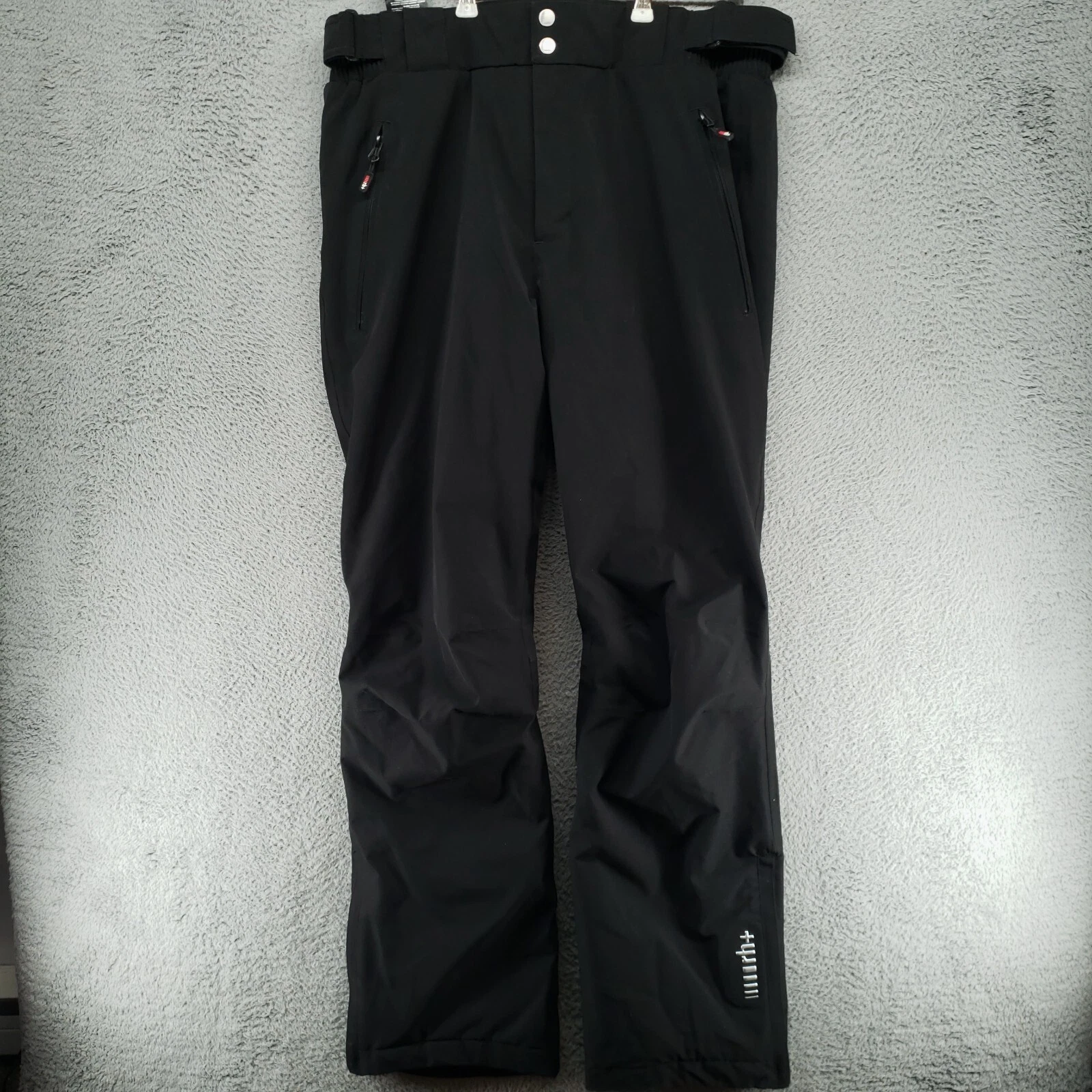 Zero RH+ Ski Snow Pants INU2698 Waterproof Insulated Mens L Black Belted
