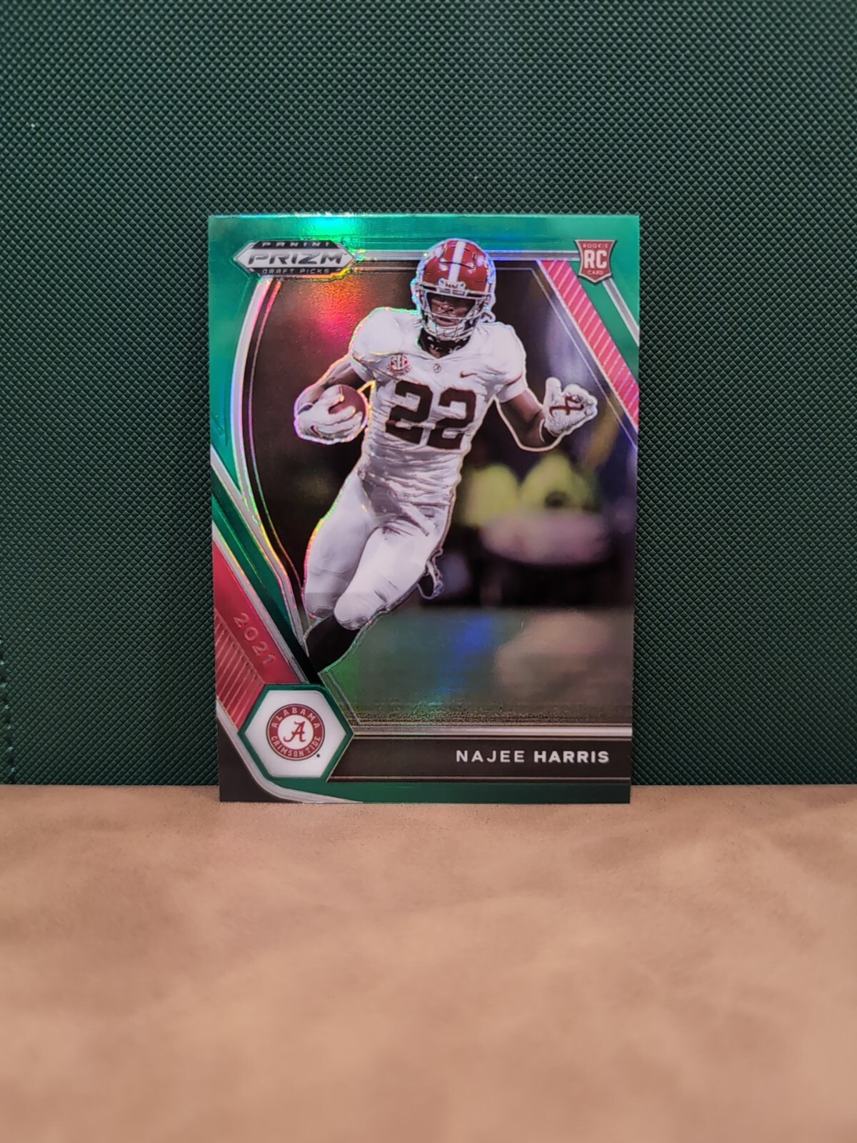 2021 Panini Prizm Draft Picks Collegiate #102 Najee Harris Green RC