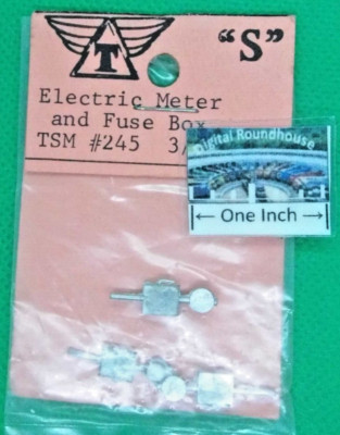 Triangle Scale Models S scale #245 Electric Meter and Fuse Box Kits (pkg. 3)
