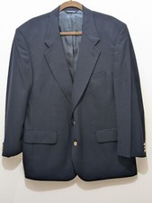 VTG Burberrys Blazer Jacket Navy 46" Chest 25" Length 30" USA Great