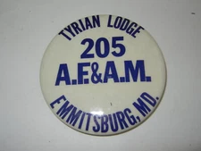  Mason Pin and Paperweight Patmos Lodge 348 Emmitsburg 205