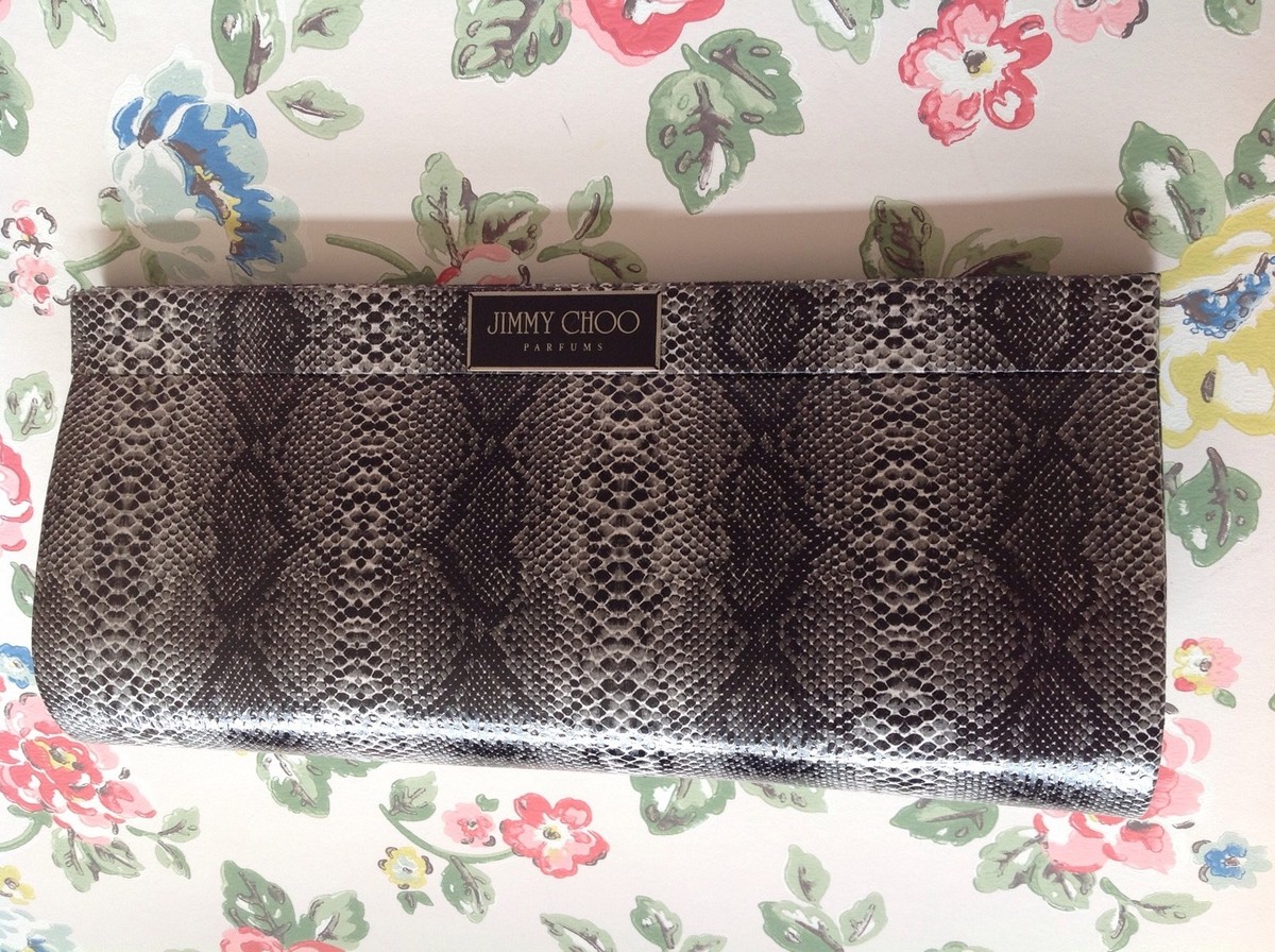 クラッチバッグ JIMMY CHOO Avenue Clutch Roccia Snake Print Clutch Bag JIMMY CHOO Avenue Clutch Roccia Snake Print Clutch Bag