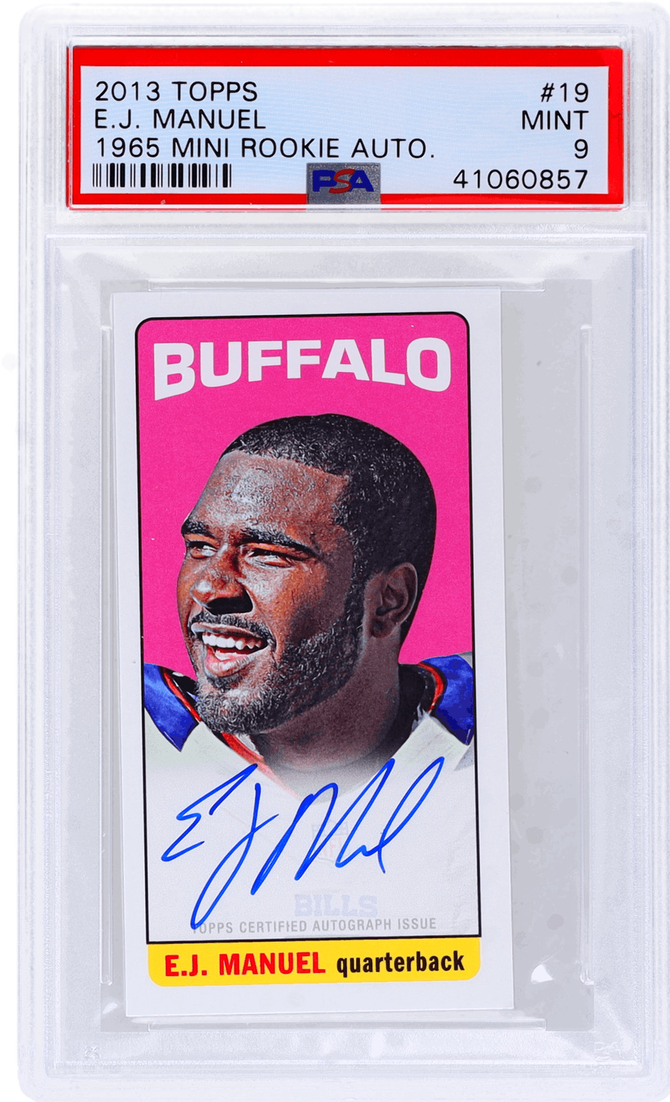 EJ Manuel Topps 1965 Mini Rookie Autographs #19 Base