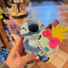 Authentic Disney Stitch Scrump Small Plush Keychain Disneyland 2024 NEW