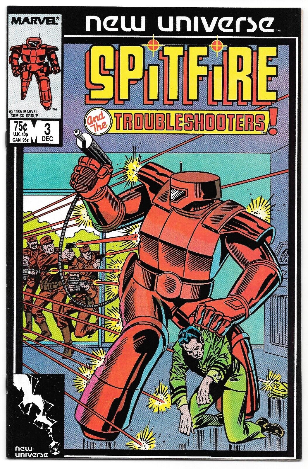 Spitfire and the Troubleshooters #3 (12/1986) Marvel New Universe