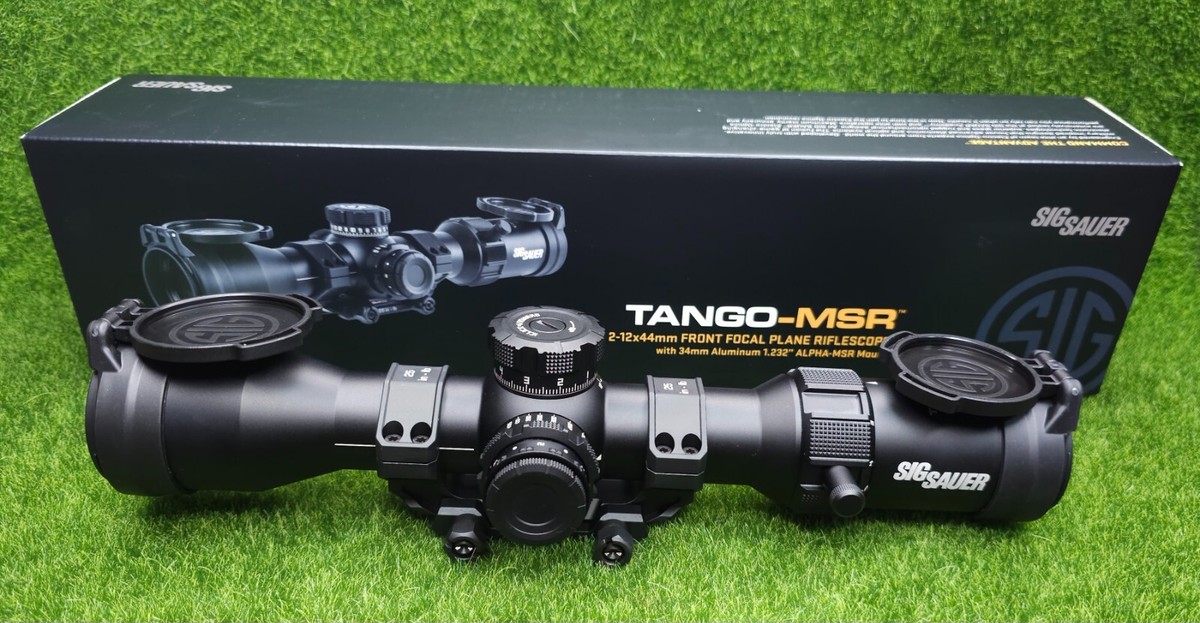 Sig Sauer TANGO-MSR 2-12x44mm Illum. FFP MRAD 2.0 Reticle