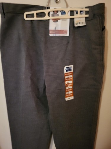 Riders Lee Womens Grey Pinstripe 16 L Slash Pocket Pant Misses 136 7066 36 W 34 - Picture 20 of 24