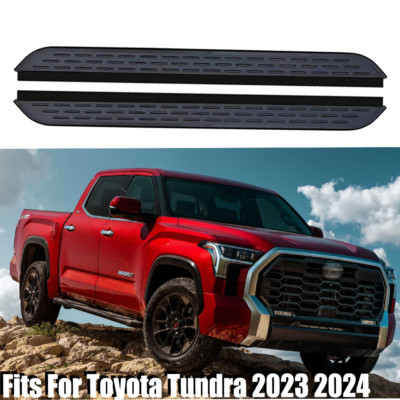 Running Boards Side Step Nerf Bar Fits For Toyota Tundra Crew Max Cab 2023 2024