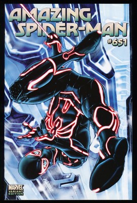 Amazing Spider-Man 651 Tron Variant Comic Mark Brooks Legacy Movie