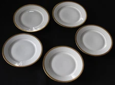 Antique Bawo & Dotter Pattern 25 Limoges France Set Of Five Bread Plates