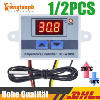 Digital led temperaturregler thermostat control temperatur regler DC 12V 120W DE