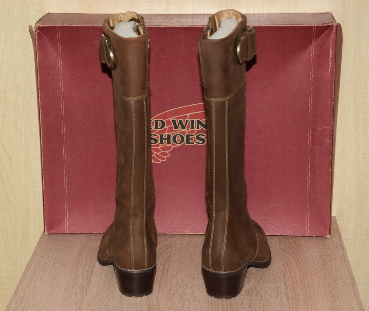 WOMEN'S RED WING SHOES 4340 LORETTO TALL LACE UP ZIP BOOTS US 6M