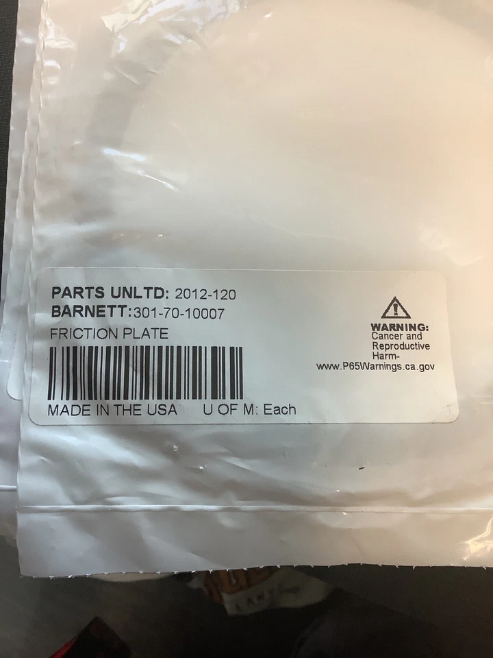 Barnett - 301-70-10007 - Placa de fricción de embrague Foto 2 de 2