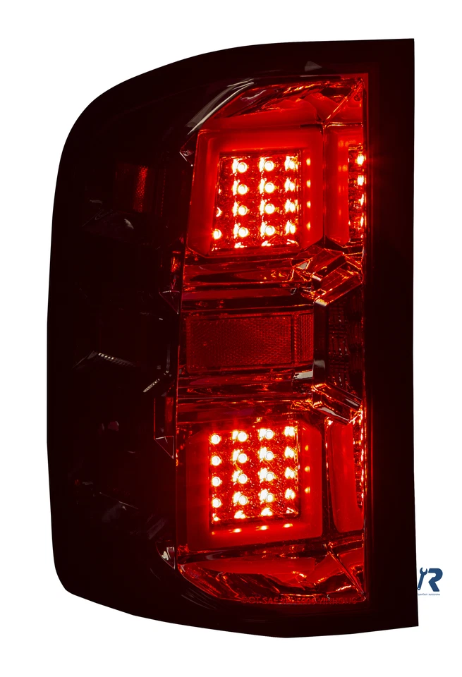 Tail Lights Black Smoked Full LED For 07-14 Chevy Silverado 1500 2500HD 3500HD  - Image 4 of 4