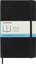 Classic Notebook, Soft Cover 5" x 8.25" 192 pages Large Black Dotted