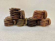 Cork Rings, Rubberized Inlay Assortment, 6 Styles, 72 Rings, 1 1/4" x 1/8 x 1/4"