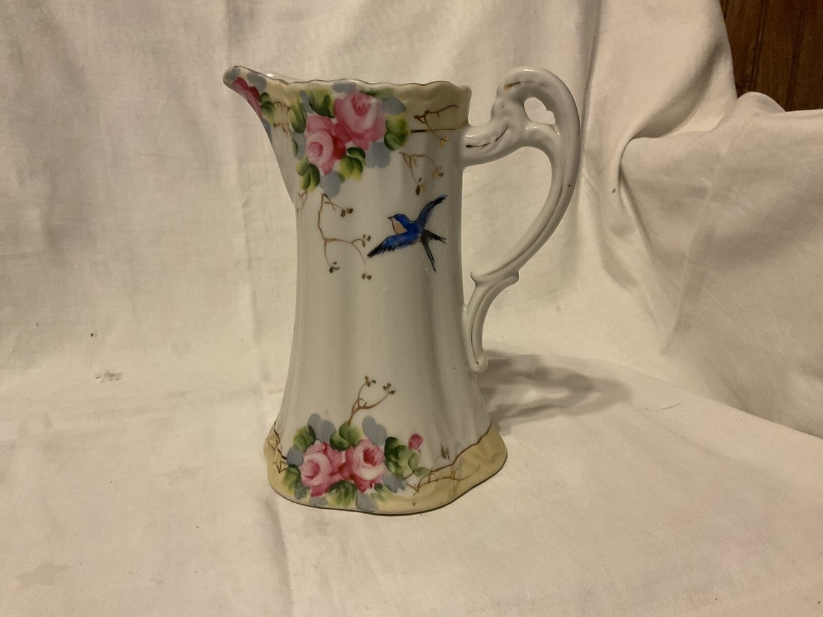 VTG Takito Diamond TT Hand Painted Made In Japan 7” Pitcher w